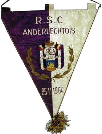 R.S.C. Anderlecht Kampionen Van Belgie [Belgium] 1965-1966 Pennant