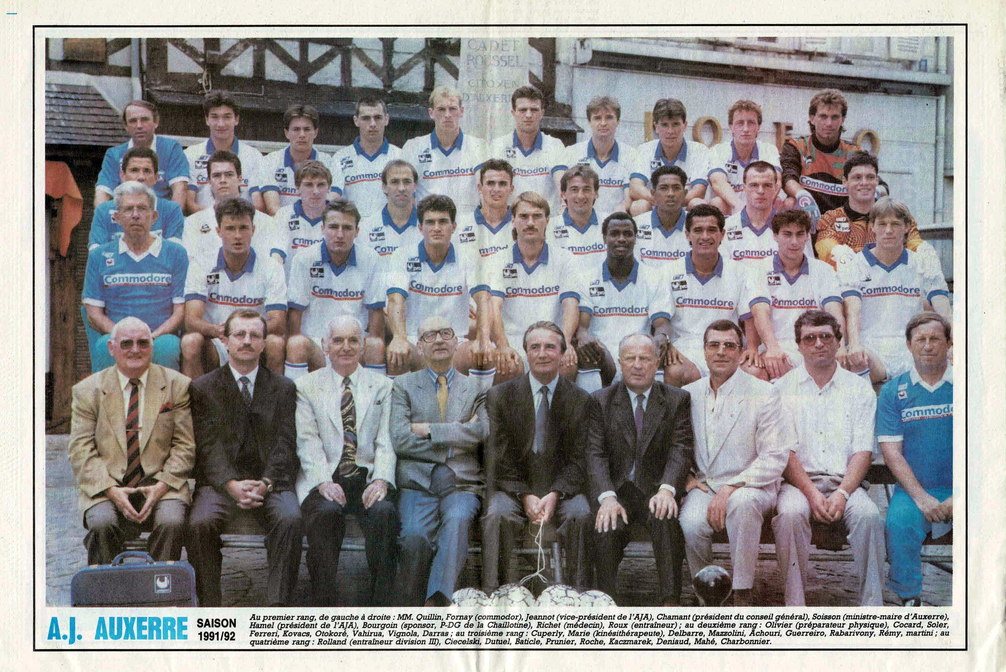 Programme Match AJ Auxerre Vs Liverpool – Coupe UEFA 1991/92 – (Saison Collector)